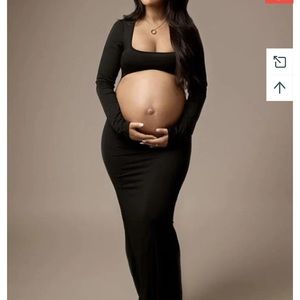 black maternity photoshoot dress never worn brand new